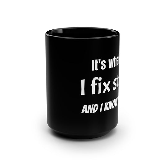 Black Mug, 15oz