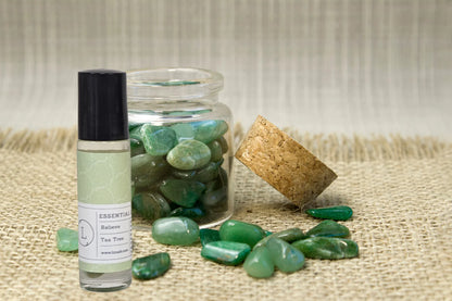 Set of Essential Oils Roll-On with Crystals