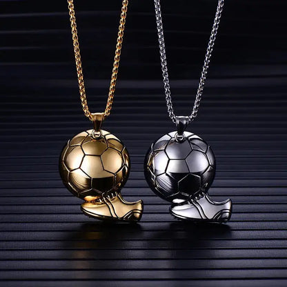 Soccer Shoe Pendant Necklace for Men