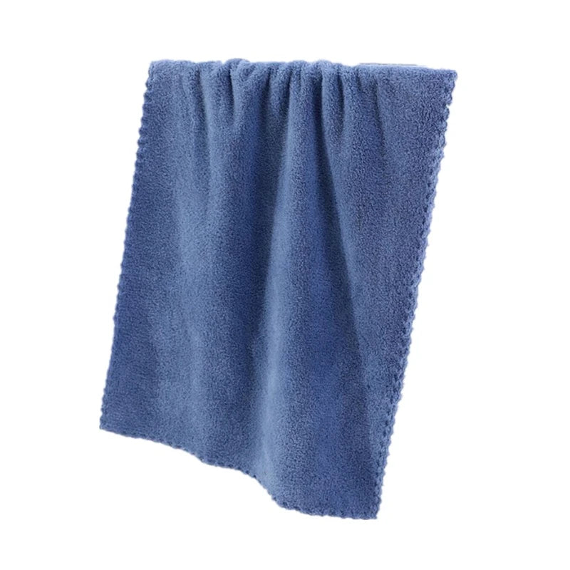 Square Solid Color Bamboo Fiber Soft Face Towel Polyester Hair Hand Bathroom Towels Bath Towel