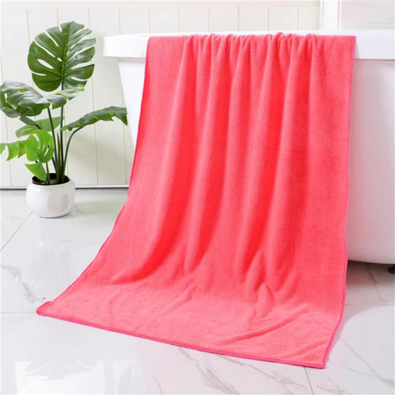 Square Solid Color Bamboo Fiber Soft Face Towel Polyester Hair Hand Bathroom Towels Bath Towel