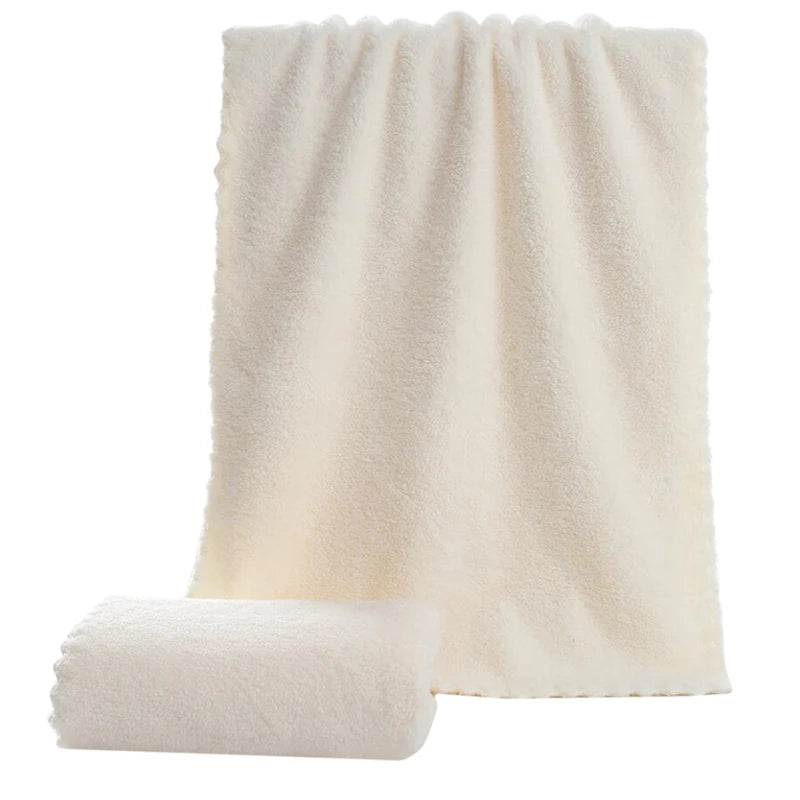 Square Solid Color Bamboo Fiber Soft Face Towel Polyester Hair Hand Bathroom Towels Bath Towel