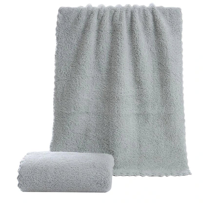 Square Solid Color Bamboo Fiber Soft Face Towel Polyester Hair Hand Bathroom Towels Bath Towel