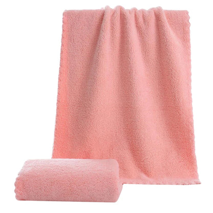 Square Solid Color Bamboo Fiber Soft Face Towel Polyester Hair Hand Bathroom Towels Bath Towel