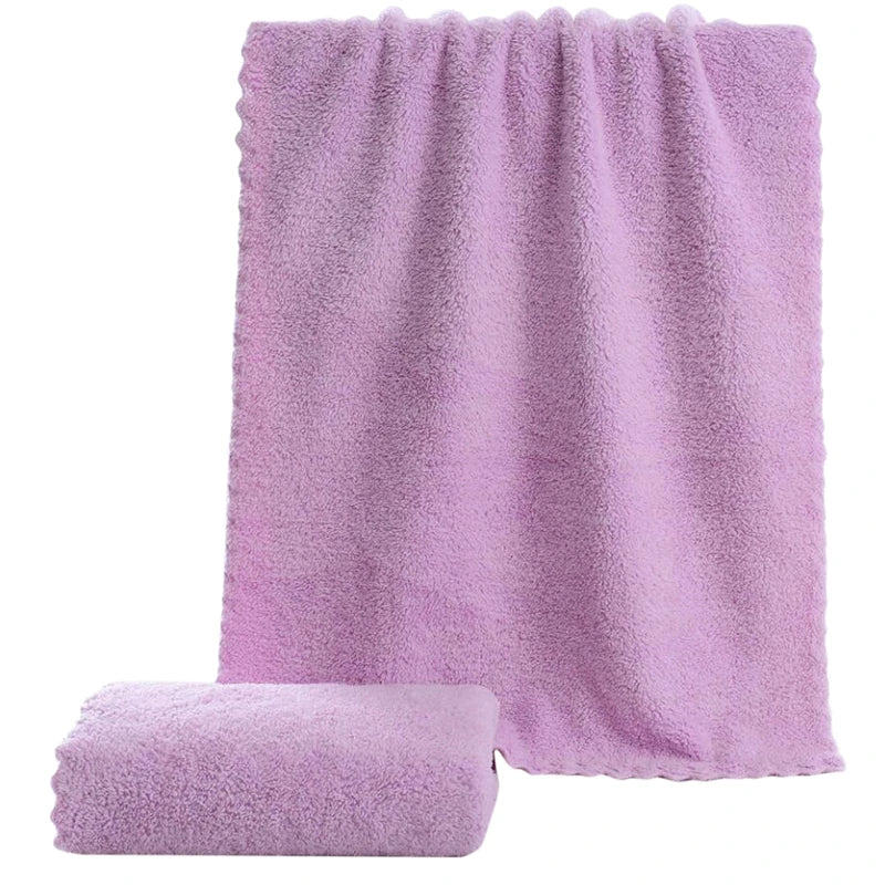 Square Solid Color Bamboo Fiber Soft Face Towel Polyester Hair Hand Bathroom Towels Bath Towel