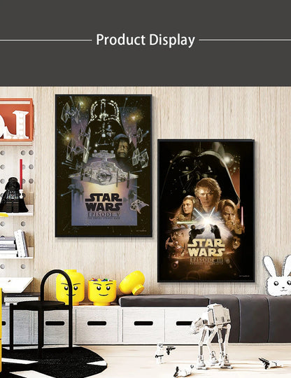 Star Wars Canvas Decorative Painting  Movie Art Mural Retro Poster Modern Home Wall Decoration Gift and Printing Aesthetic