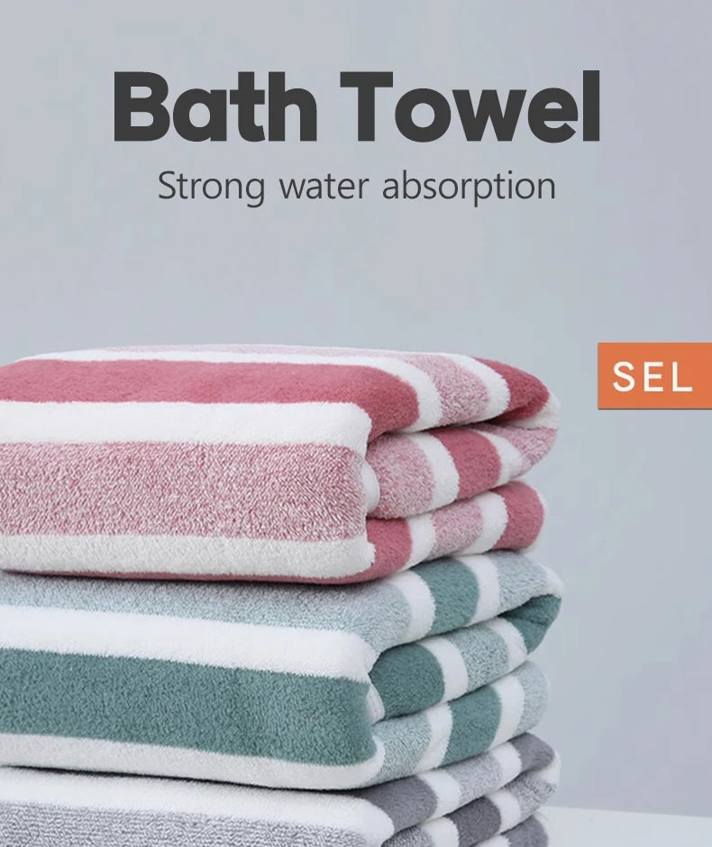 1 Pc Thickened Absorbent Bath Towel Soft Face Towel for Home