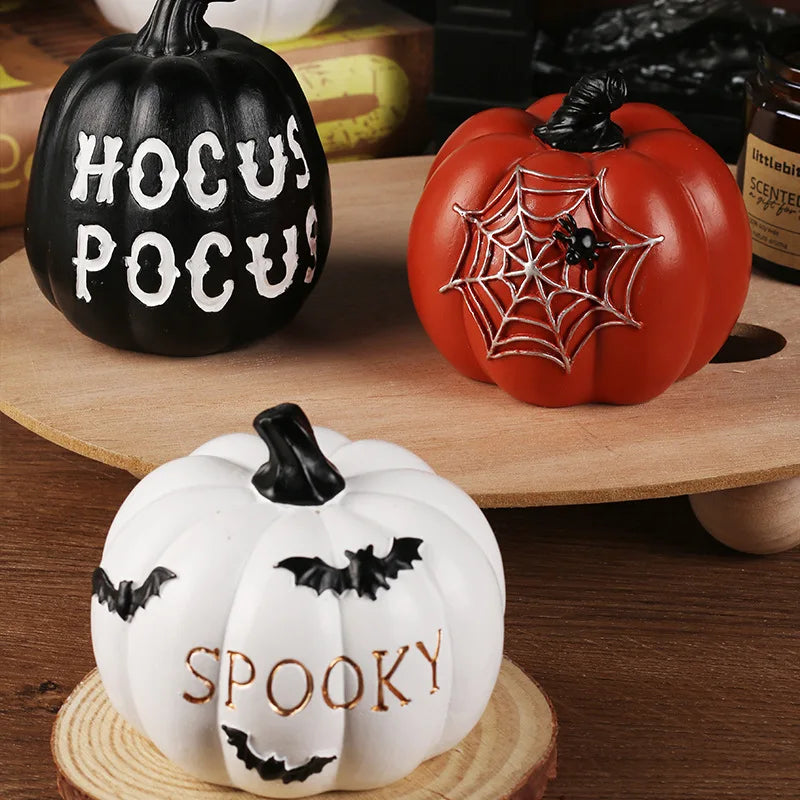 Halloween Ornaments Resin Thanksgiving Pumpkin Decoration Fall Pumpkin Fall Thanksgiving Harvest Home Decorations