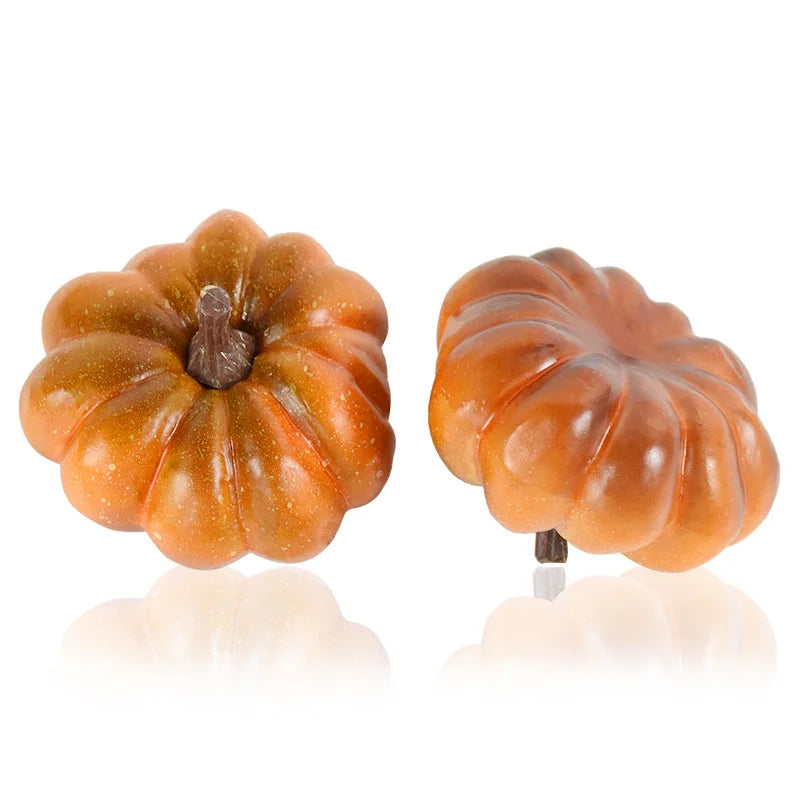 Artificial Pumpkins Decor Foam Simulation Fake Mini Pumpkin DIY Craft For Halloween Home Party Decoration Autumn Fall Ornaments