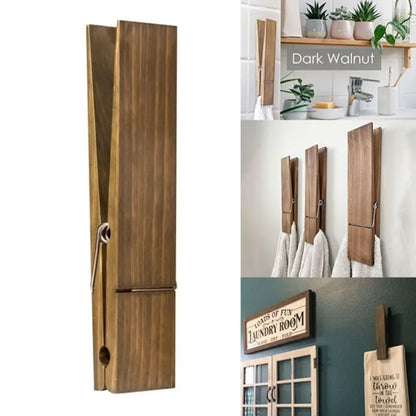 Wooden Giant Towel Clip Funy Bathroom Hook Bathroom Accessories Towel Rack Large Clothespin Giant Clothespin