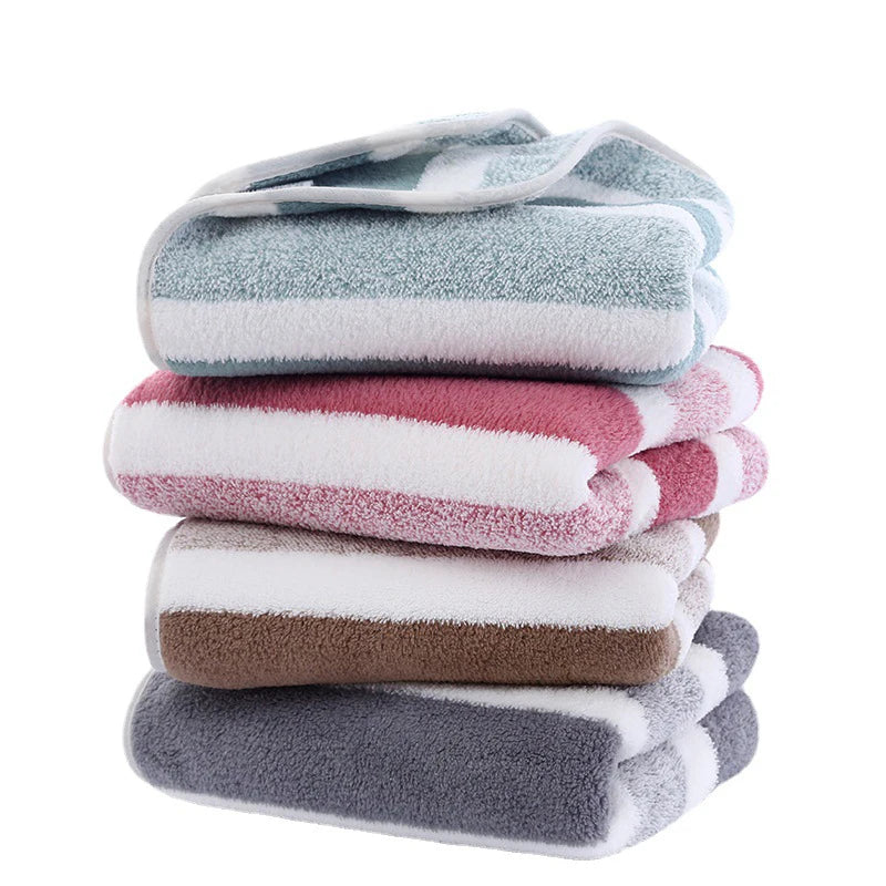 Striped Pattern Towel Set Soft Hand Towel Bath Towel Quick Drying Absorbent Towels For Bathroom Towel Soft and Thick