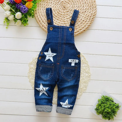 IENENS Toddler Boys' Denim Overalls Jeans Jumpsuit